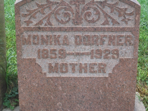 monika dorfner headstone grave